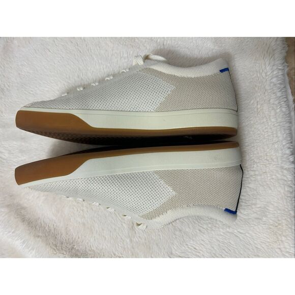 Rothys The Lace Up Sneaker Biscuit W 8.5 - Picture 2 of 8